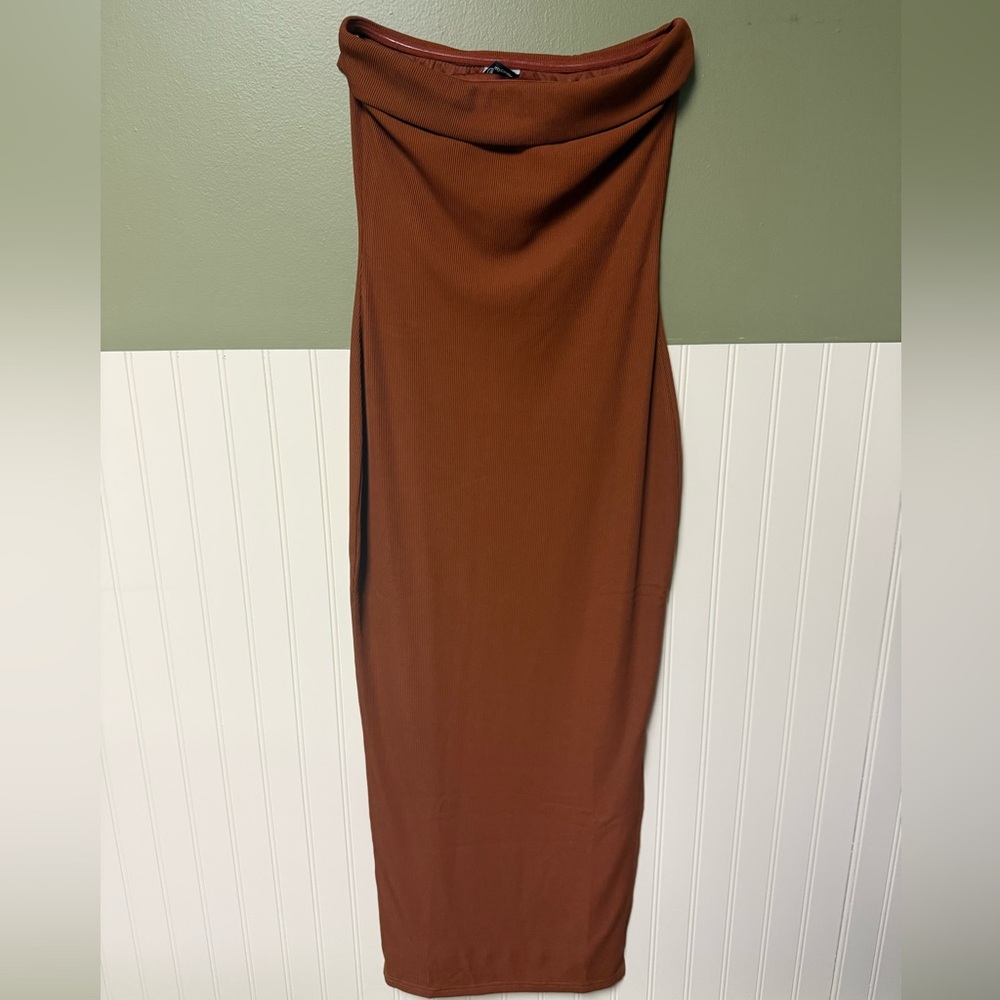 Elegant Brown Maxi Dress